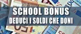 School Bonus: deducibili le erogazioni liberali alle scuole