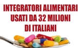 Integratori alimentari: utilizzati da 32 milioni di italiani