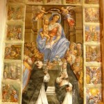 Orvinio - Santa Maria dei Raccomandati - Affresco della Madonna del Rosario