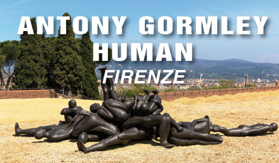 Antony Gormley a Firenze con Human