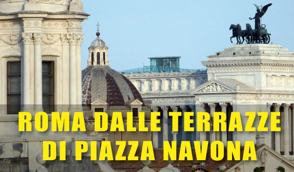 Roma dalle terrazze di Piazza Navona